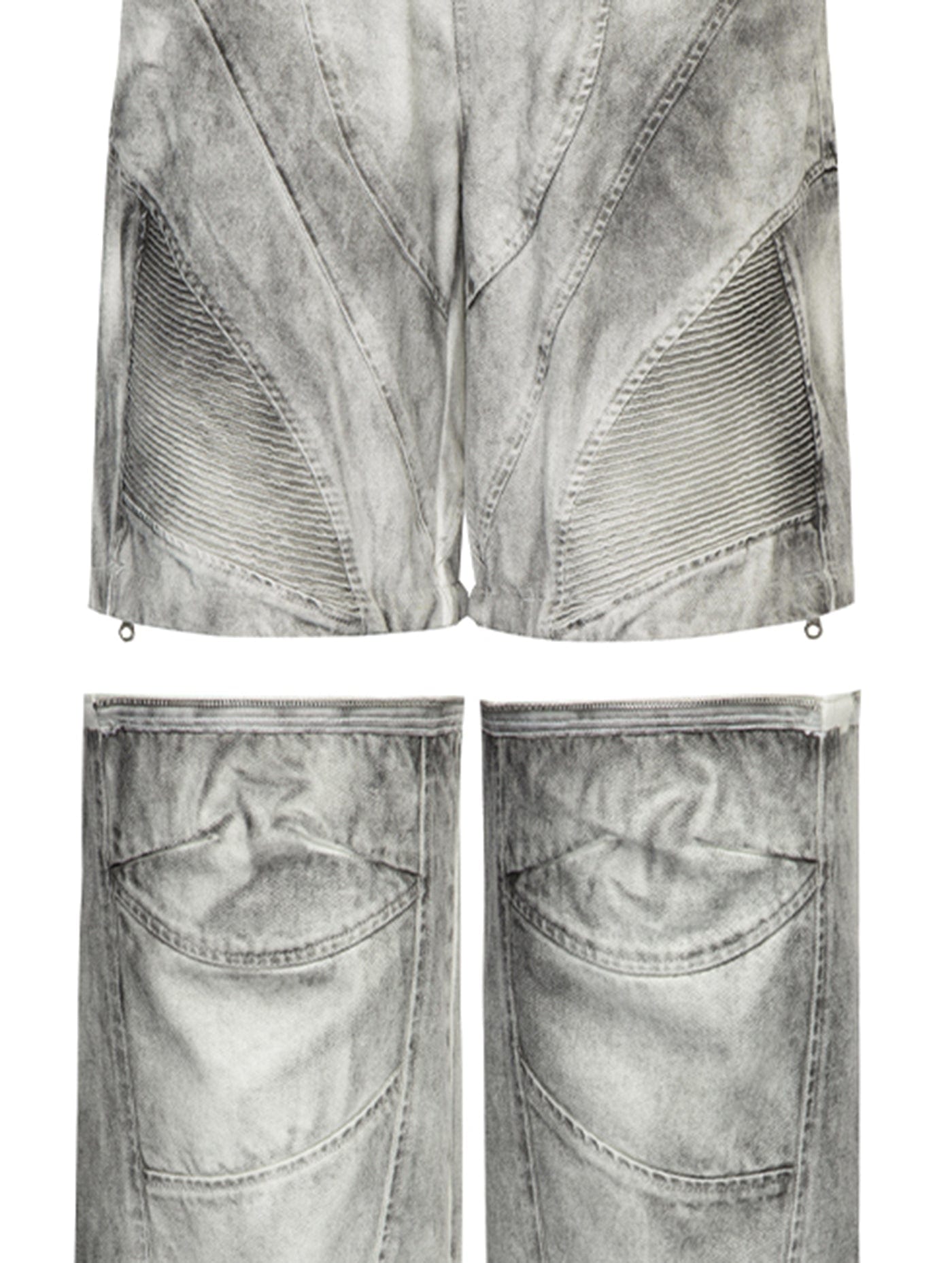 F2CE Distressed Detachable Parachute Pants