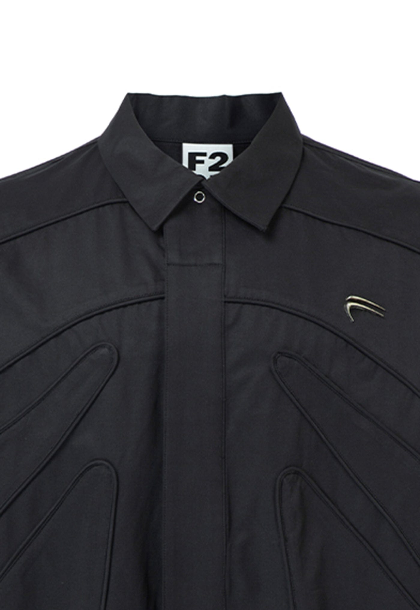 F2CE Spliced Metal Logo Half Shirt