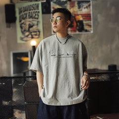 BANANA CLUB Newspaper Graphic Sorona Oversized T-Shirt