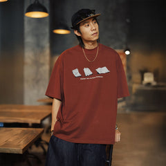 BANANA CLUB Newspaper Graphic Sorona Oversized T-Shirt