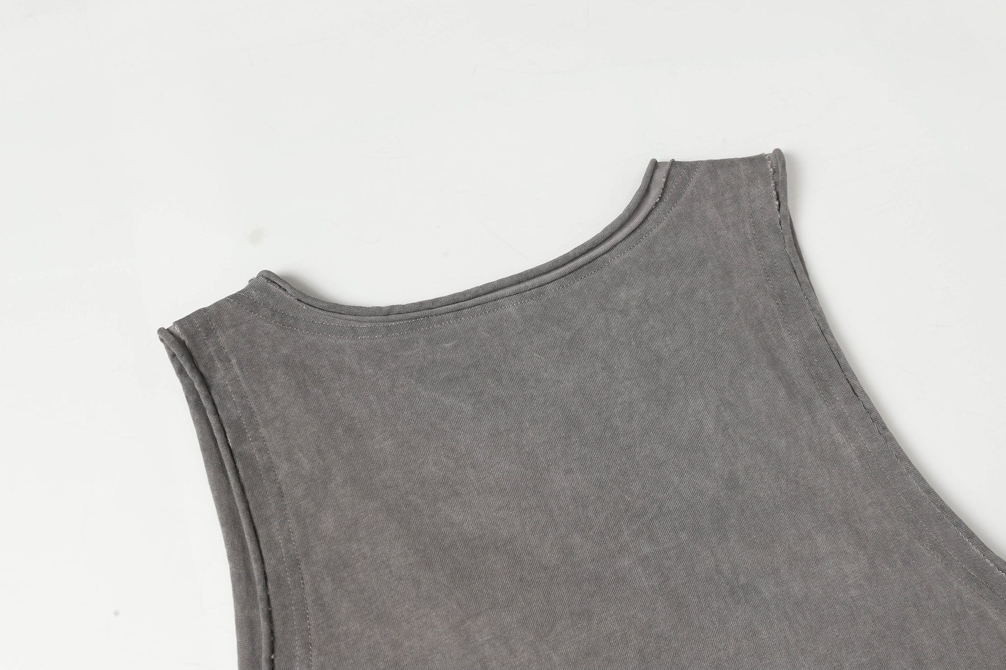 CLP Essential Washed Raw-Edge Tank Top