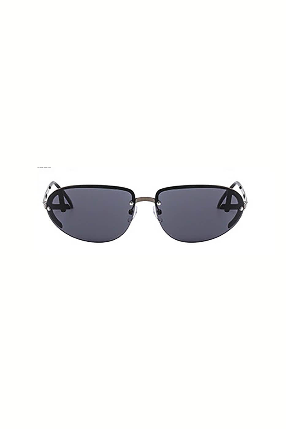 DAMAGE ASIA OPTICALS Semi-Rim Oval Sunglasses