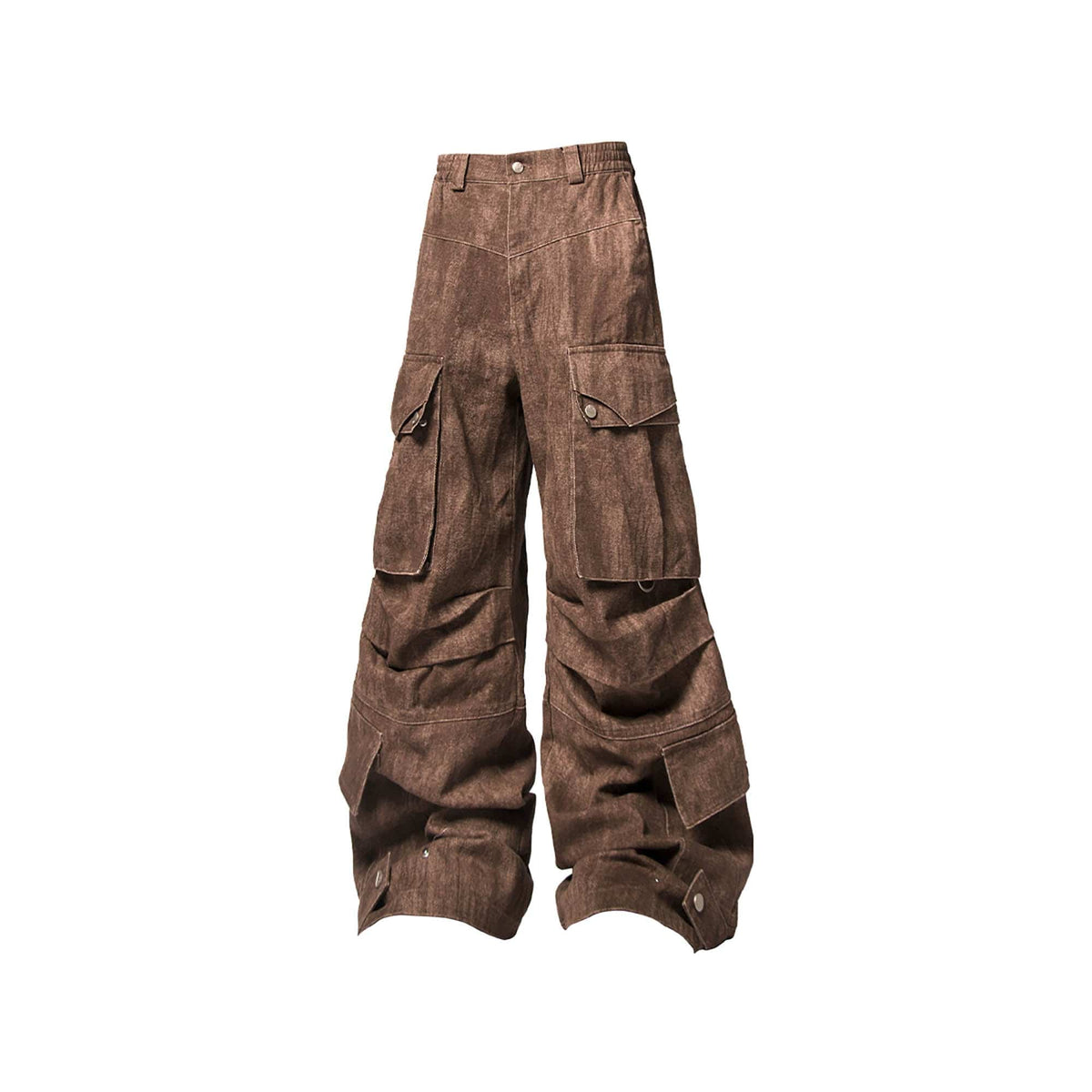 RELABEL Tie-Dye Multi-Pocket Pleated Straps Cargo