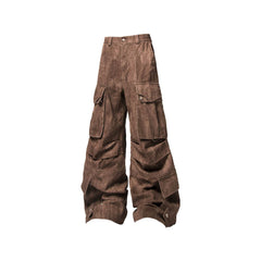 RELABEL Tie-Dye Multi-Pocket Pleated Straps Cargo