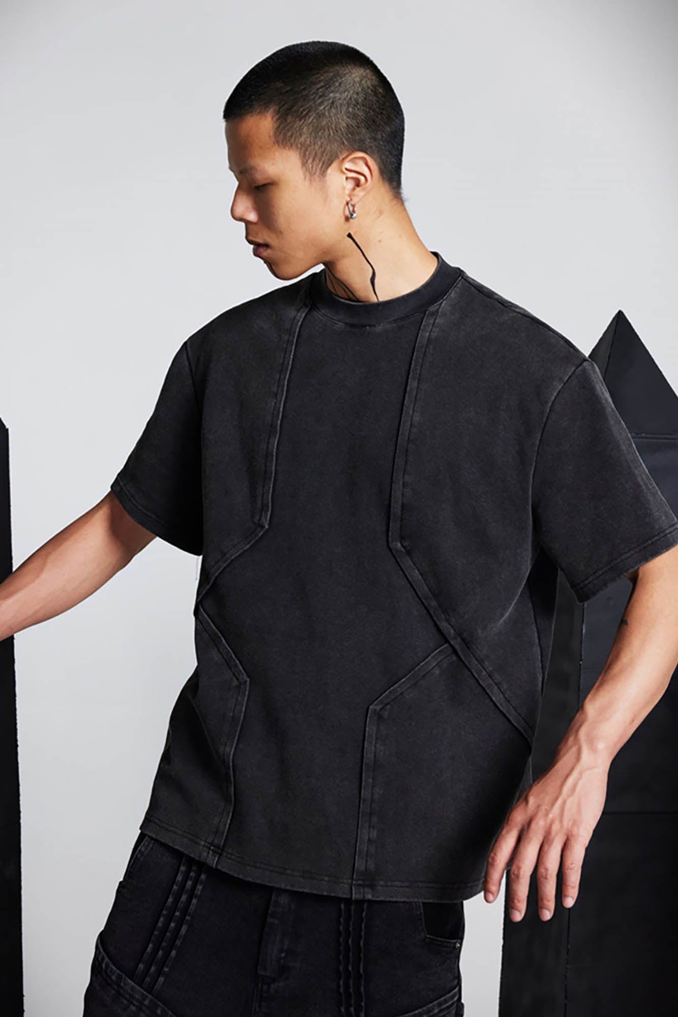 SSIN7 Washed Armor-Panel T-Shirt