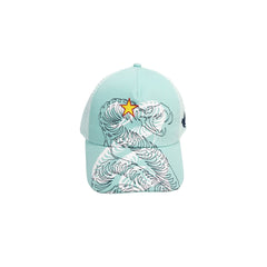 VINKID Twin Serpent Star Mesh Cap