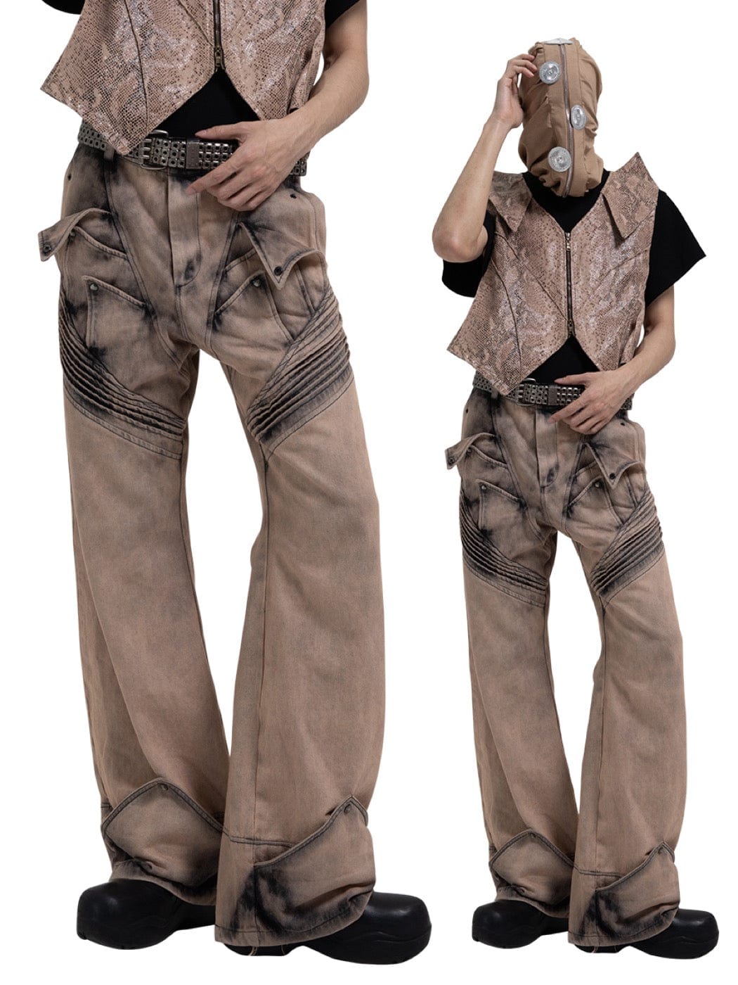 DND4DES Deconstructed Desert Petals Jeans