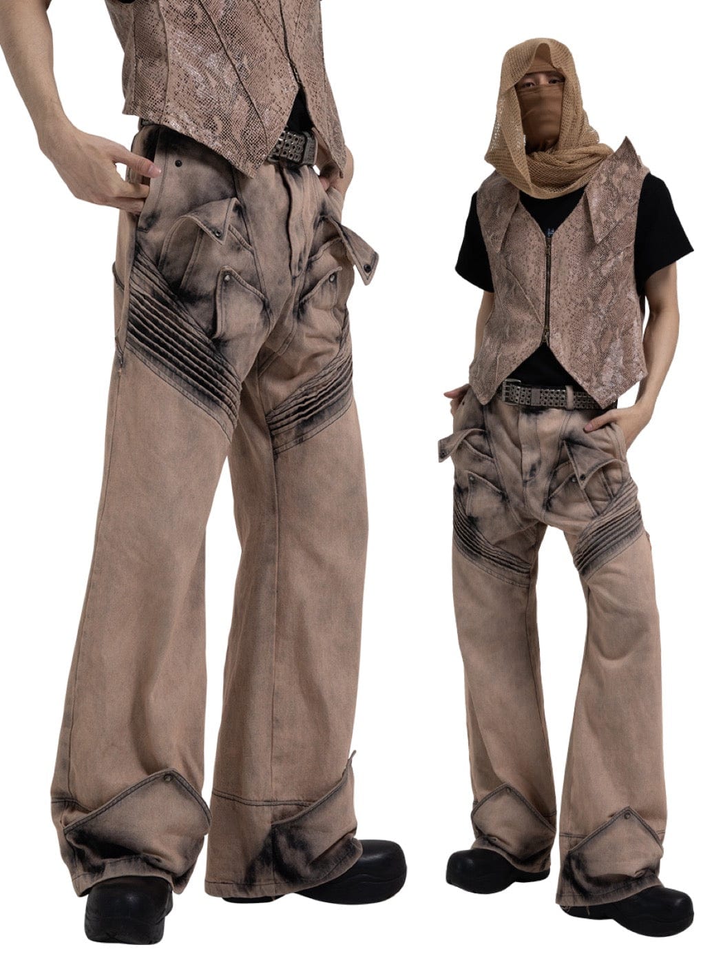 DND4DES Deconstructed Desert Petals Jeans