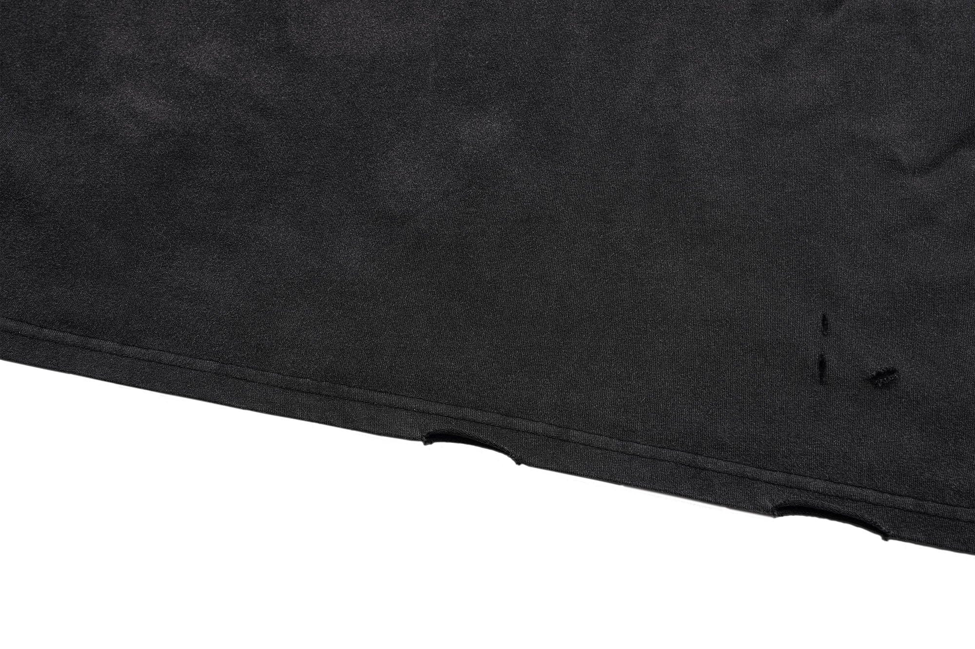 UNDERWATER Washed Ripped Gradient T-Shirt Black