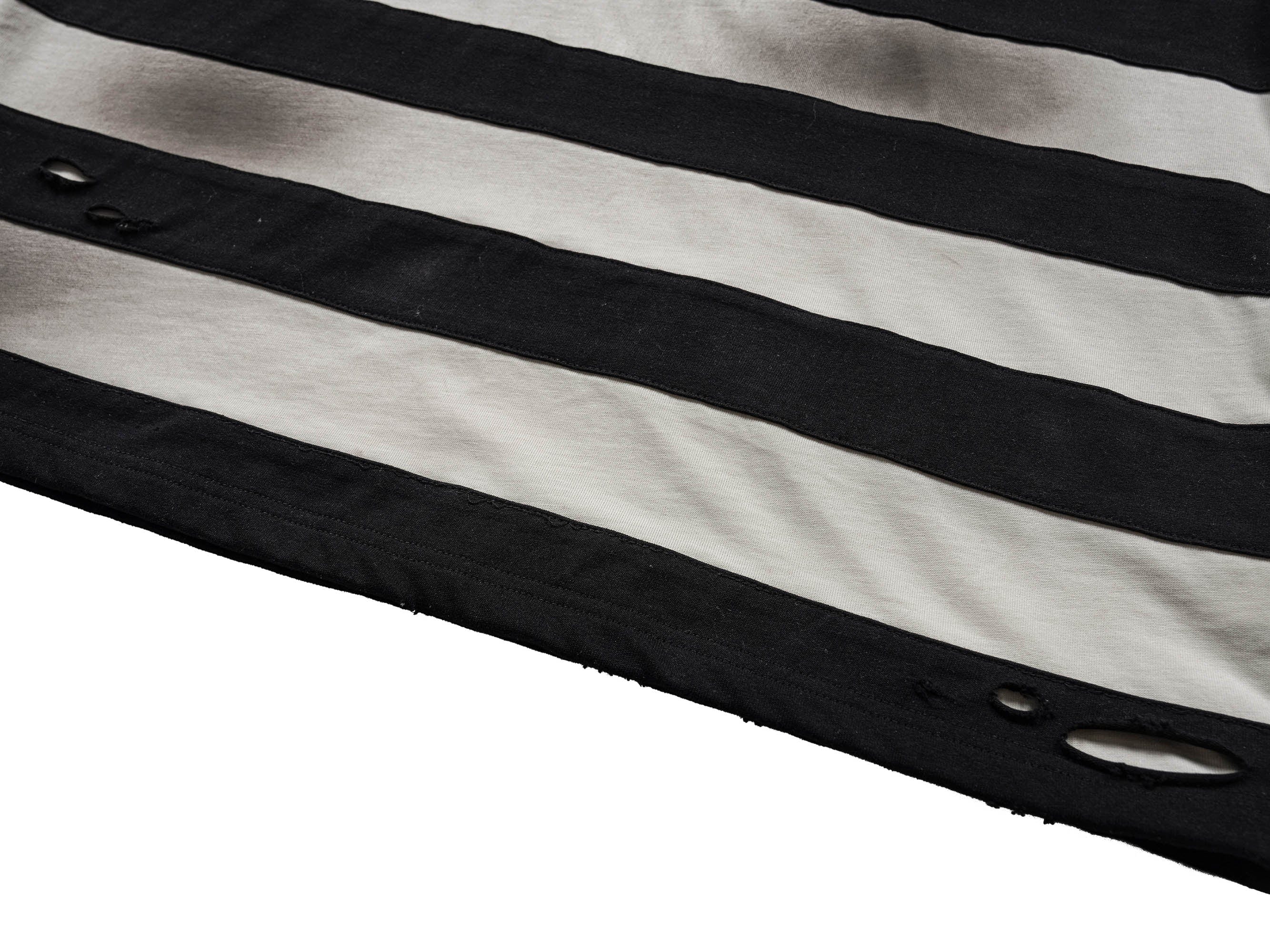 UNDERWATER The Jailbird Distressed Striped T-Shirt