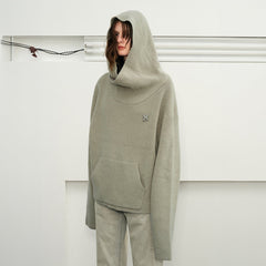 KREATE Dune Ribbed Oversized Hooded Sweater