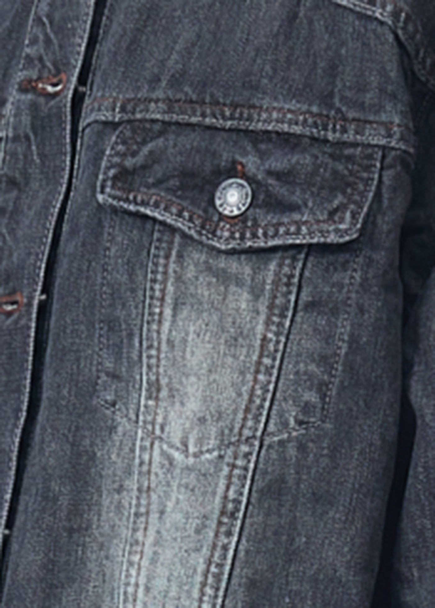 ARTIFICIAL WORLD Deconstructed Faded Denim Jacket