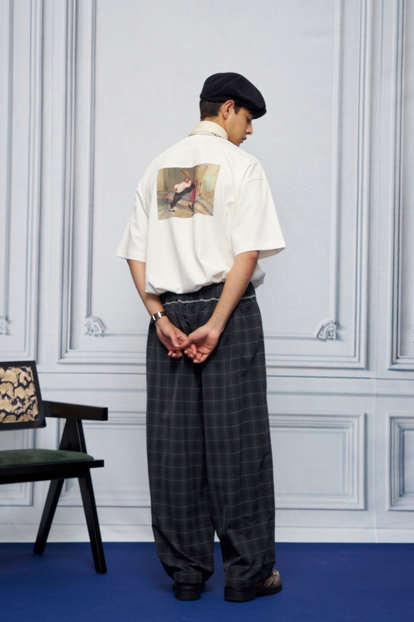 UNLIMITED MOTE Pleated Drawstring Wide-Leg Pants