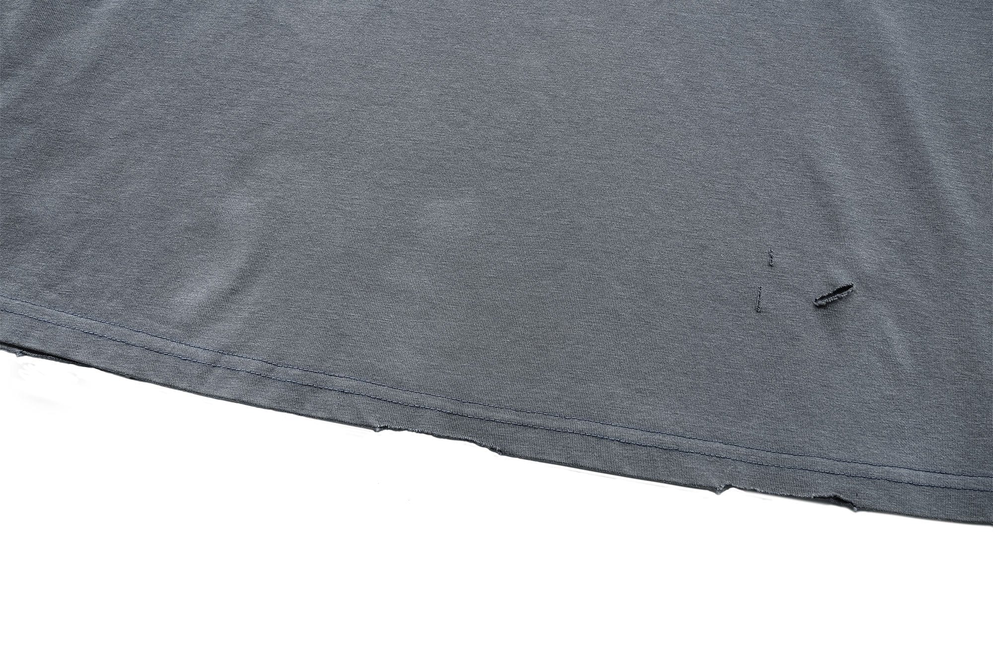 UNDERWATER Washed Ripped Gradient T-Shirt Blue