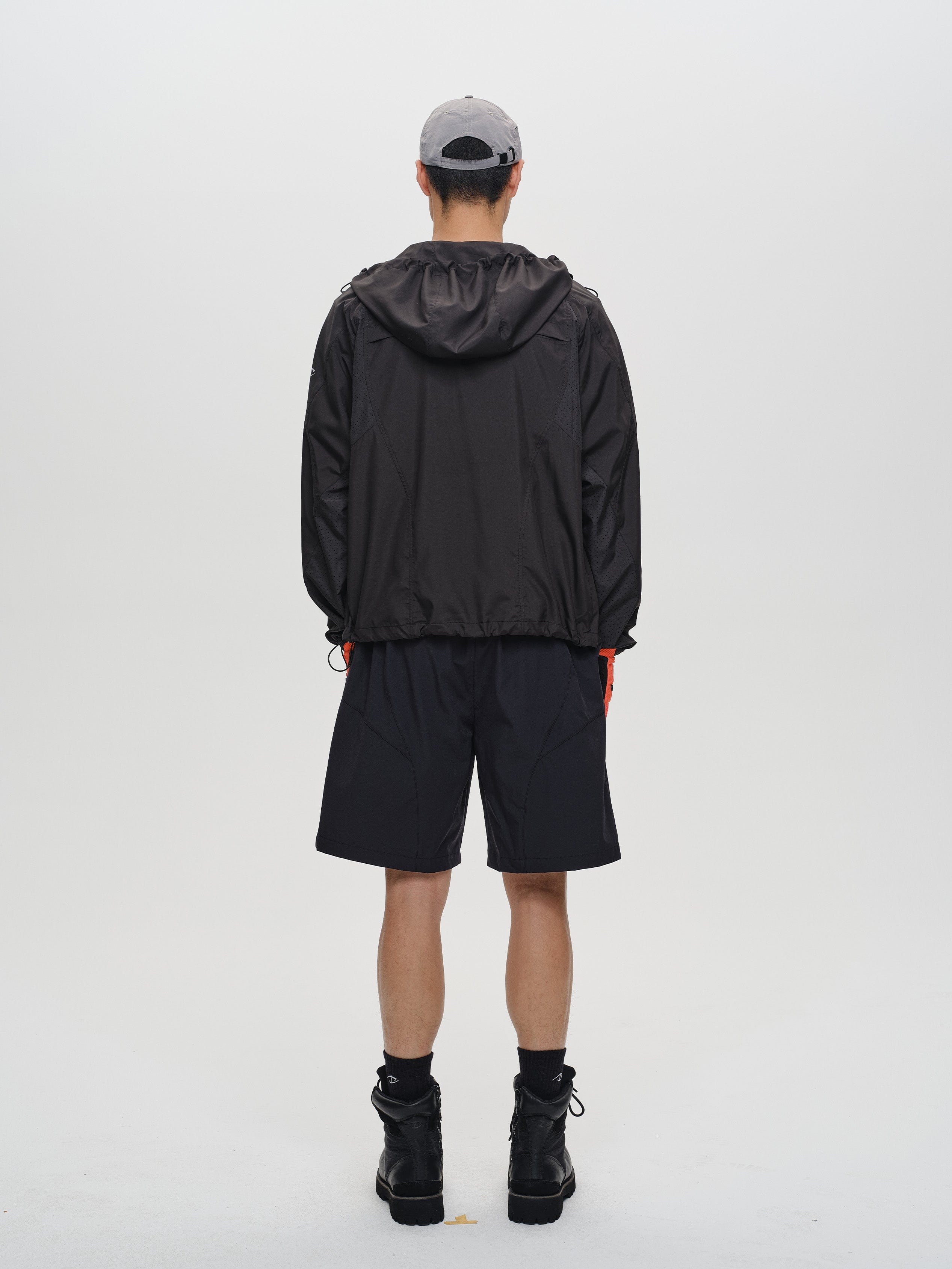 CATSSTAC Spliced Laser-Perforated Waterproof UV Production Hooded Jacket