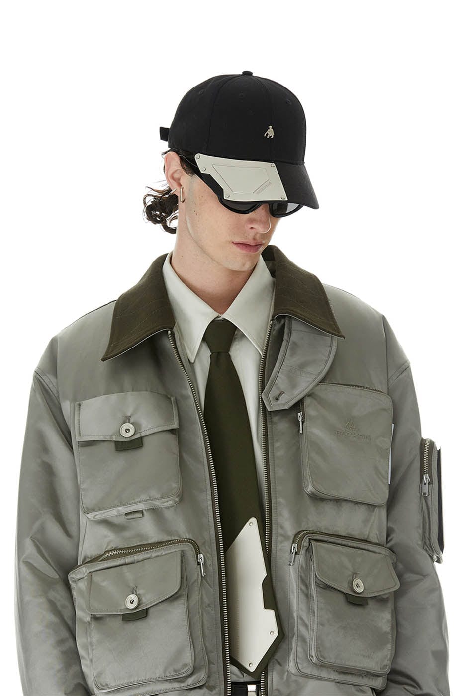FACEONLAB Metal Plate LOGO Cap Black