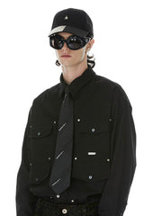 FACEONLAB Metal Plate LOGO Cap Black