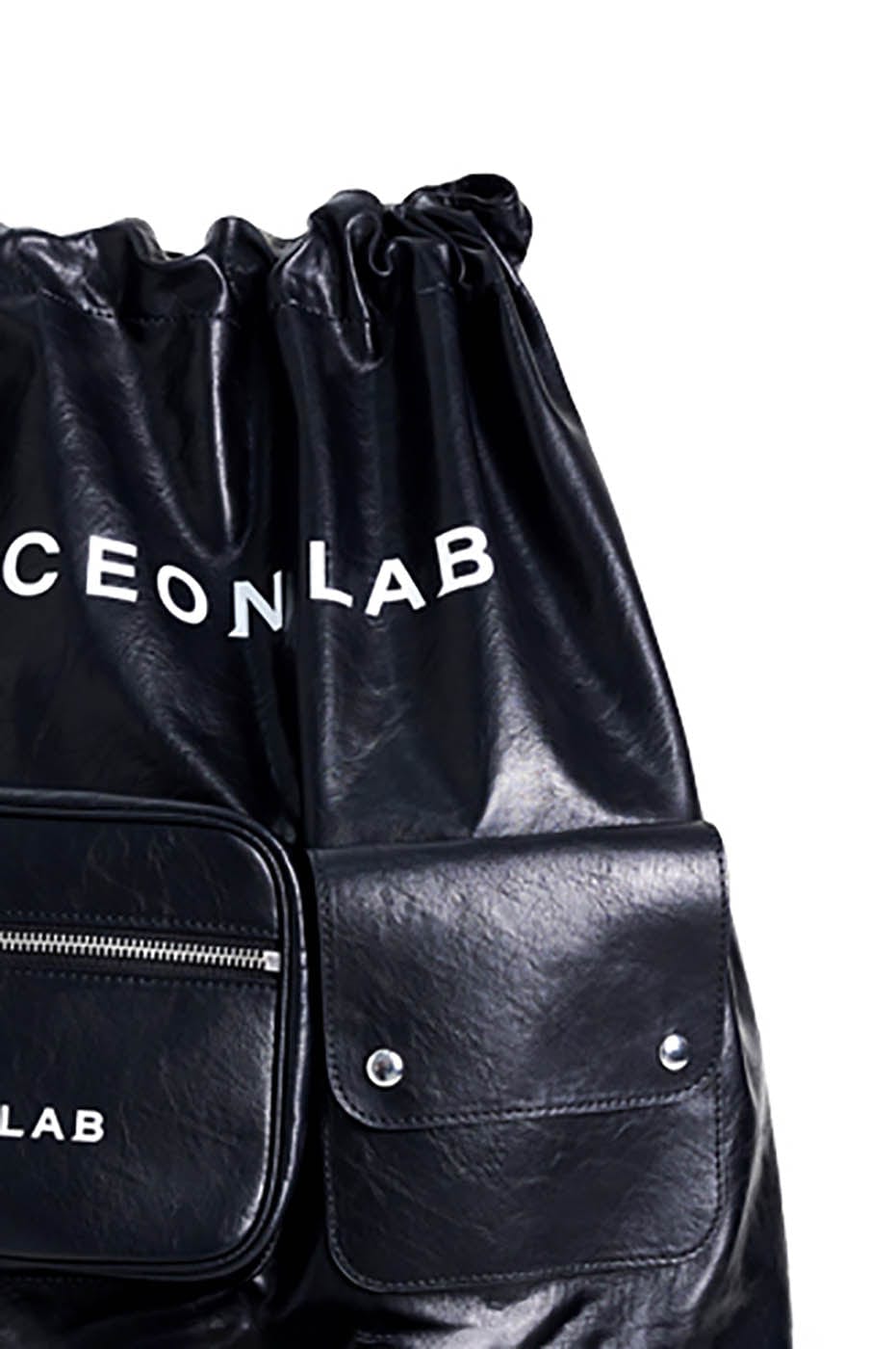 FACEONLAB Multi-Pocket Faux Leather Nomad Bag