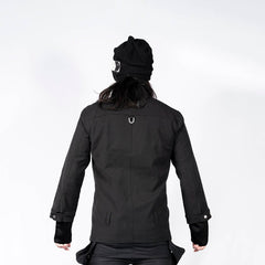INSIDE OUT Asymmetrical Curved Zippered Jacket