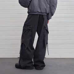 DND4DES Multi-Layered Stripes Deconstructed Jeans