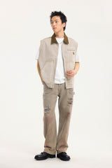 BONELESS Distressed Utility Carpenter Pants