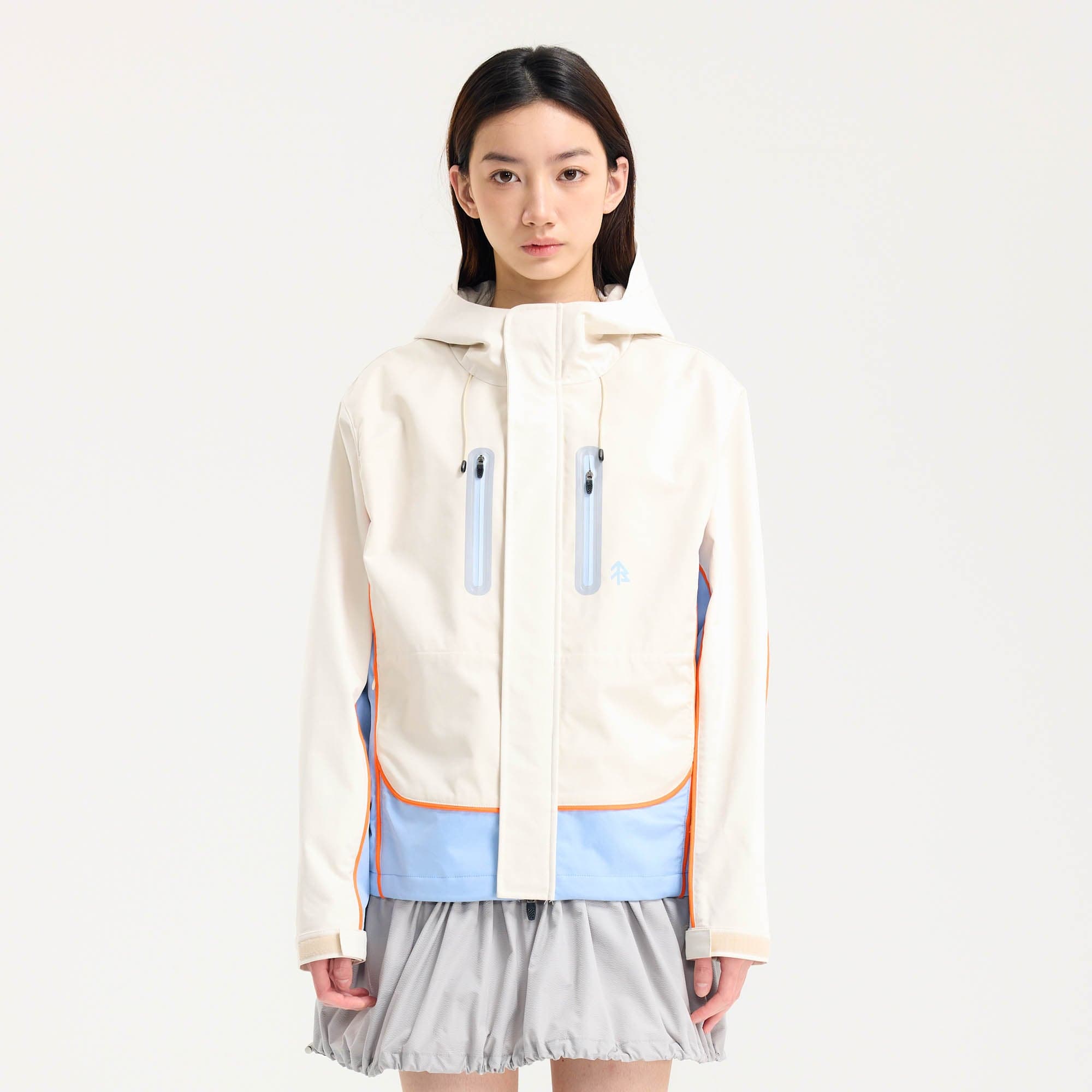 BONELESS Contrast Waterproof Utility Hooded Jacket