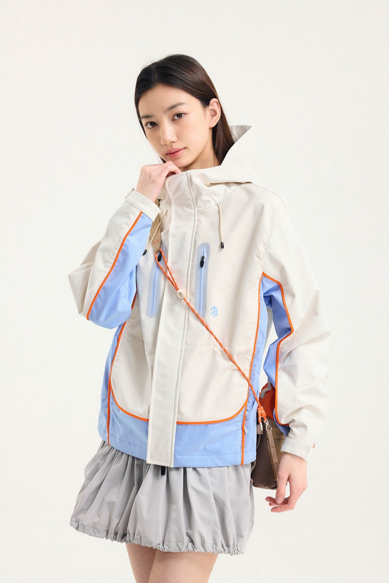 BONELESS Contrast Waterproof Utility Hooded Jacket