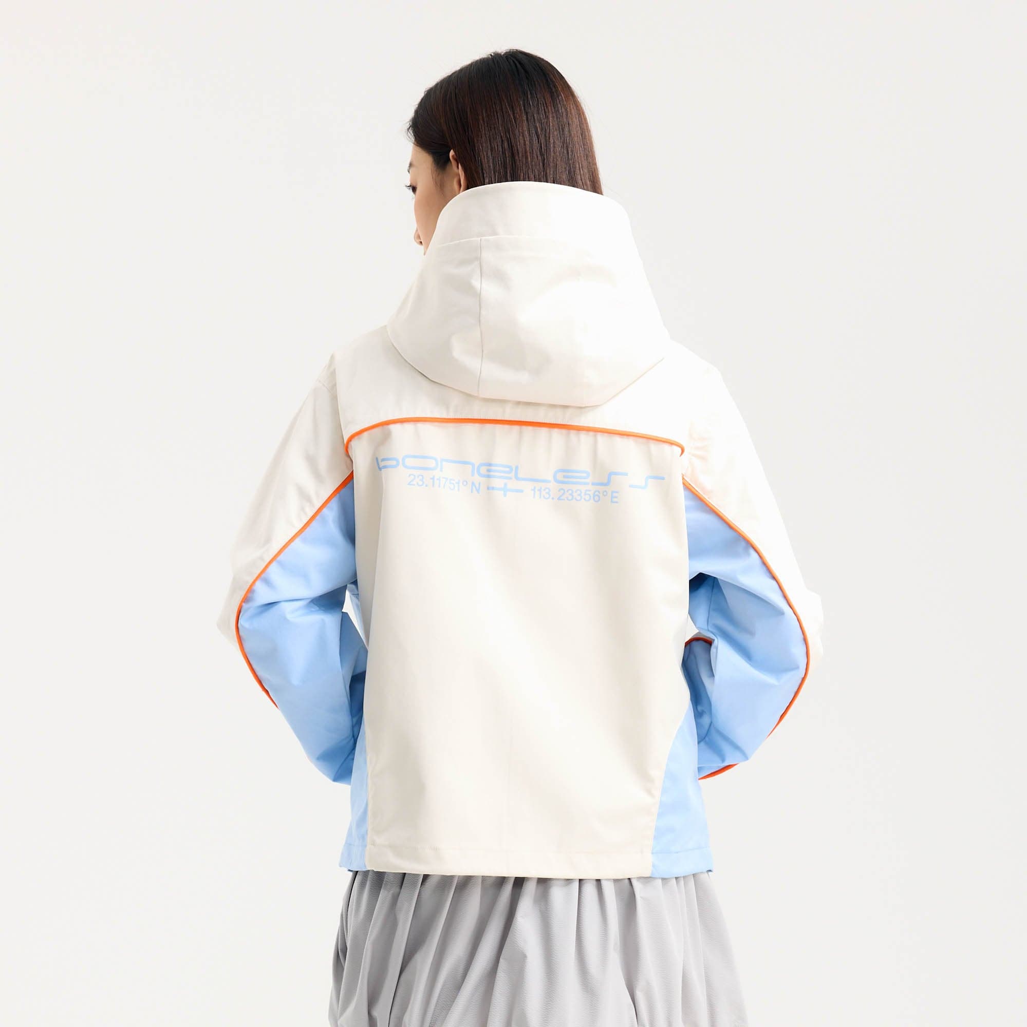 BONELESS Contrast Waterproof Utility Hooded Jacket