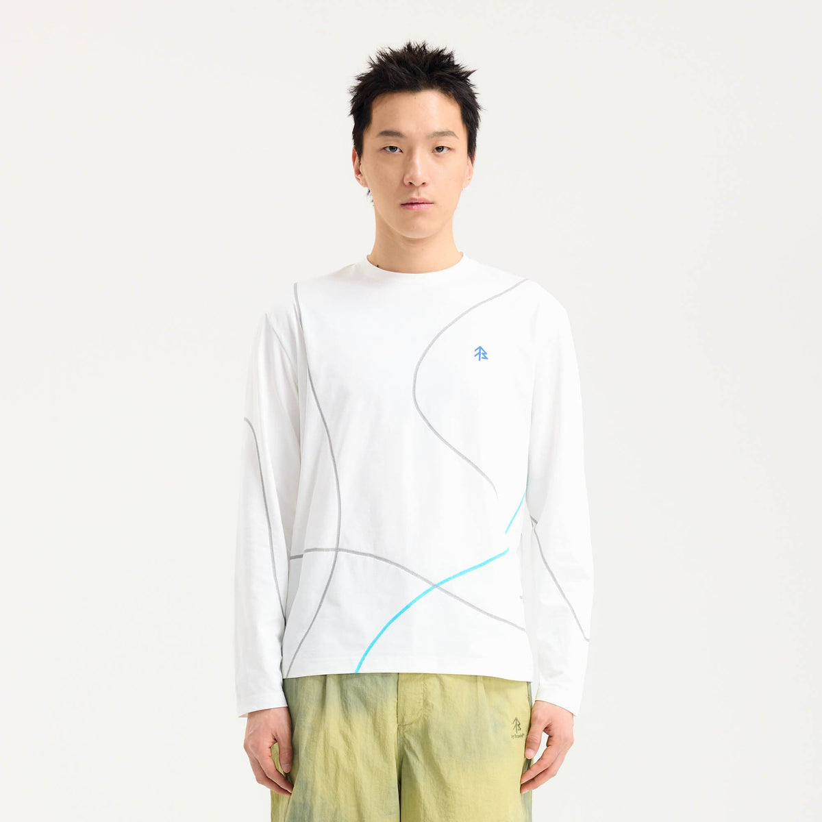 BONELESS Flow Line Stitch Long-Sleeve Tee