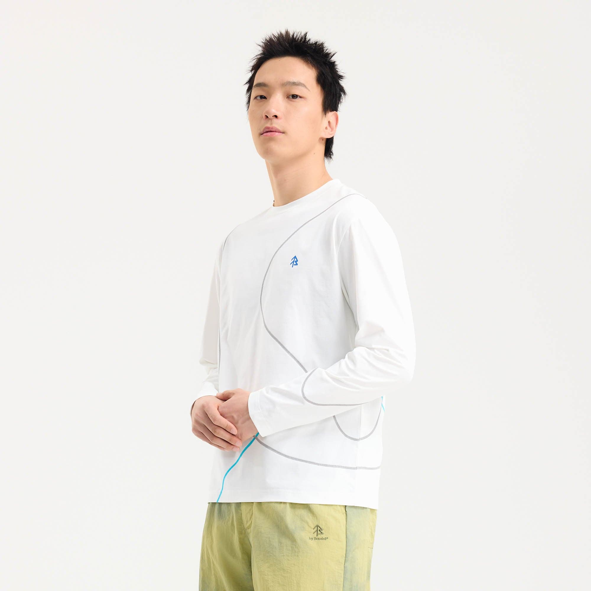 BONELESS Flow Line Stitch Long-Sleeve Tee