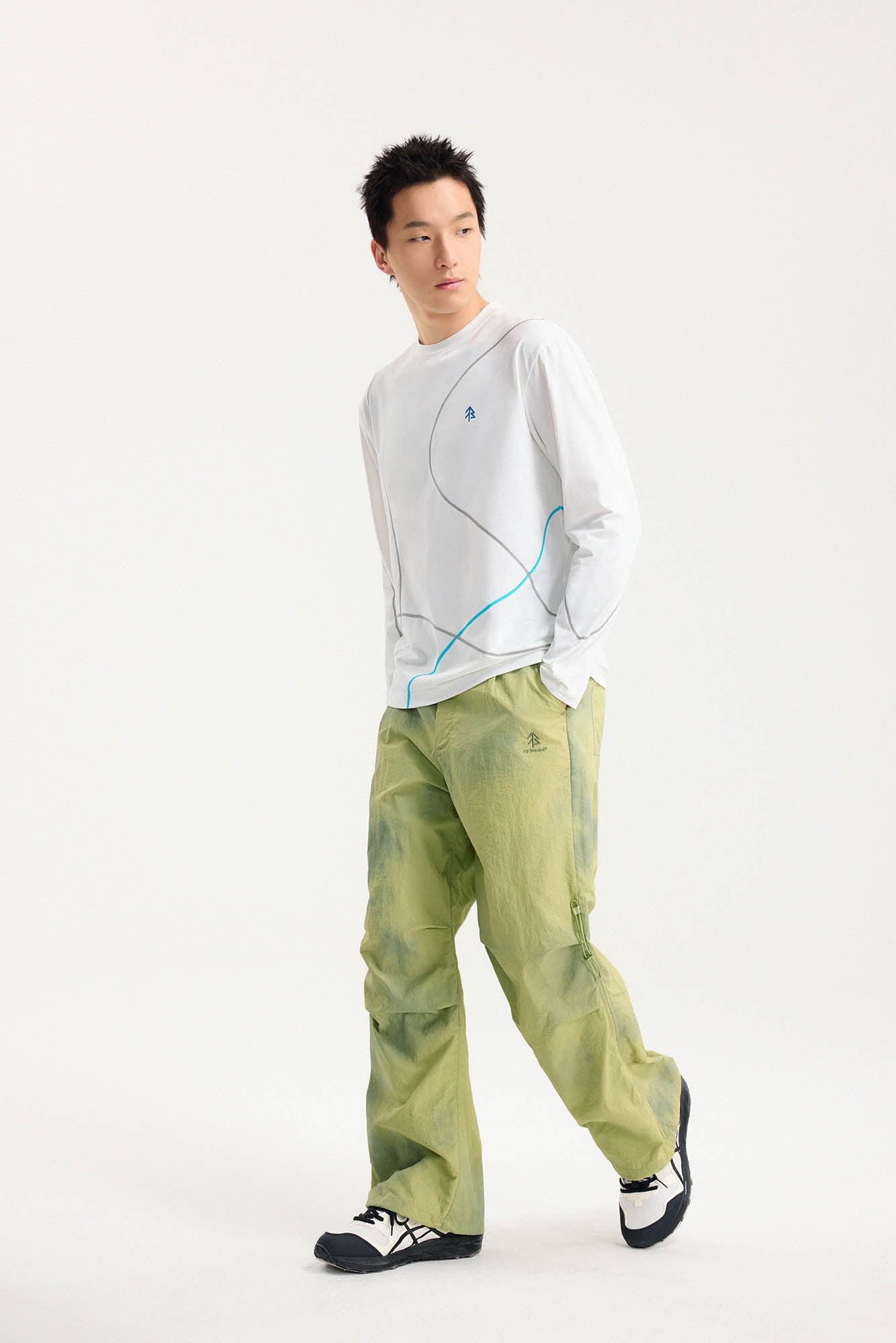 BONELESS Flow Line Stitch Long-Sleeve Tee