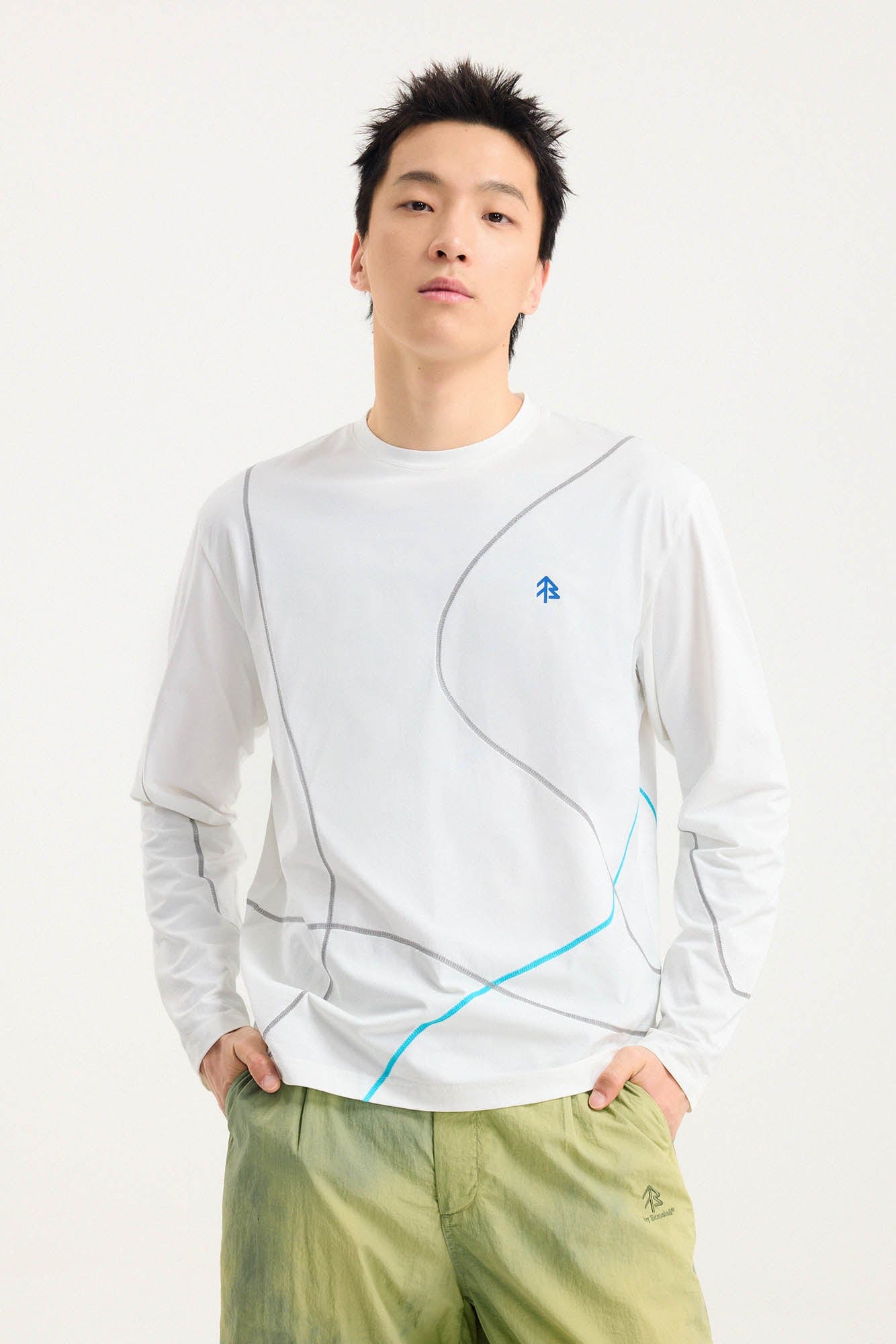BONELESS Flow Line Stitch Long-Sleeve Tee