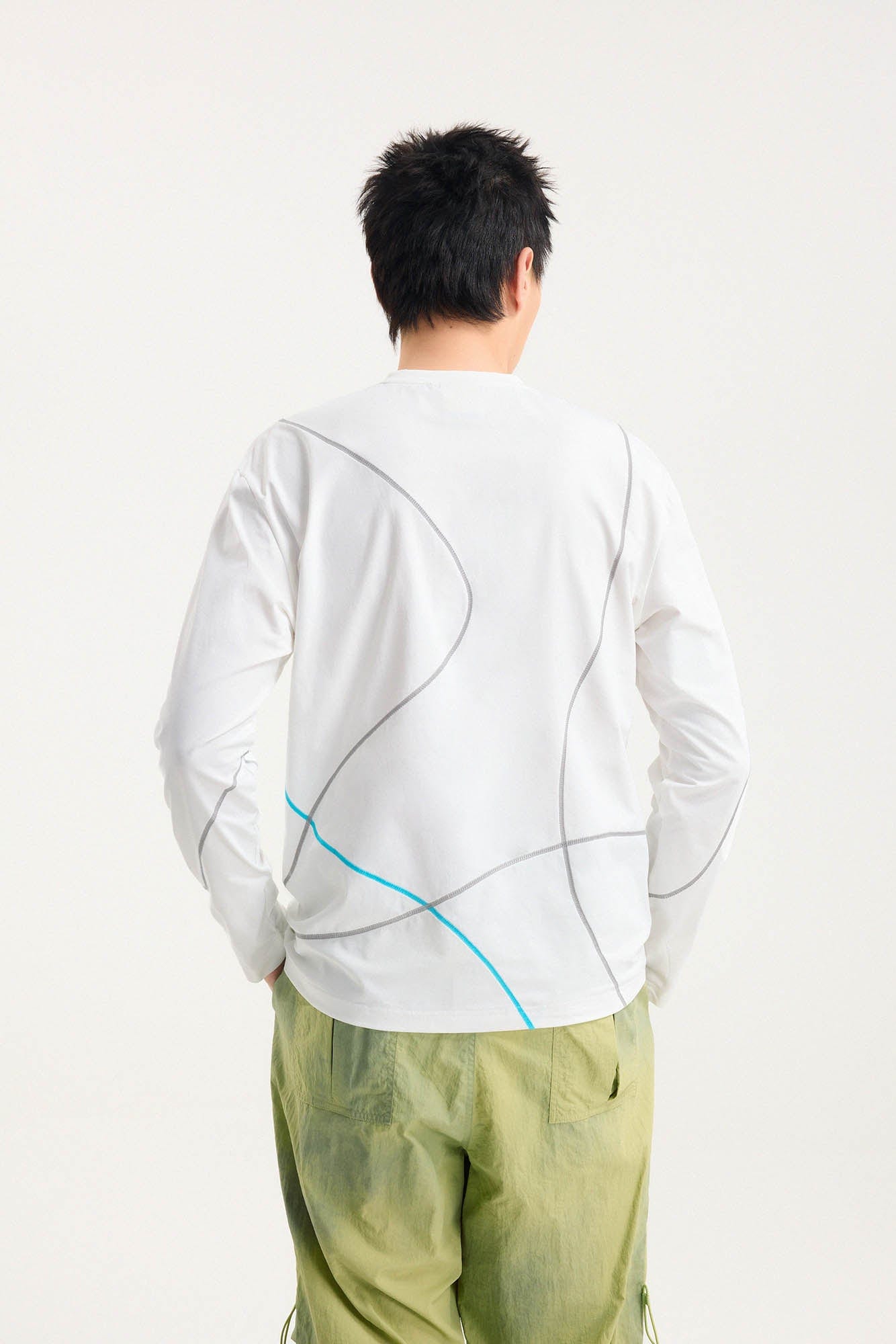 BONELESS Flow Line Stitch Long-Sleeve Tee