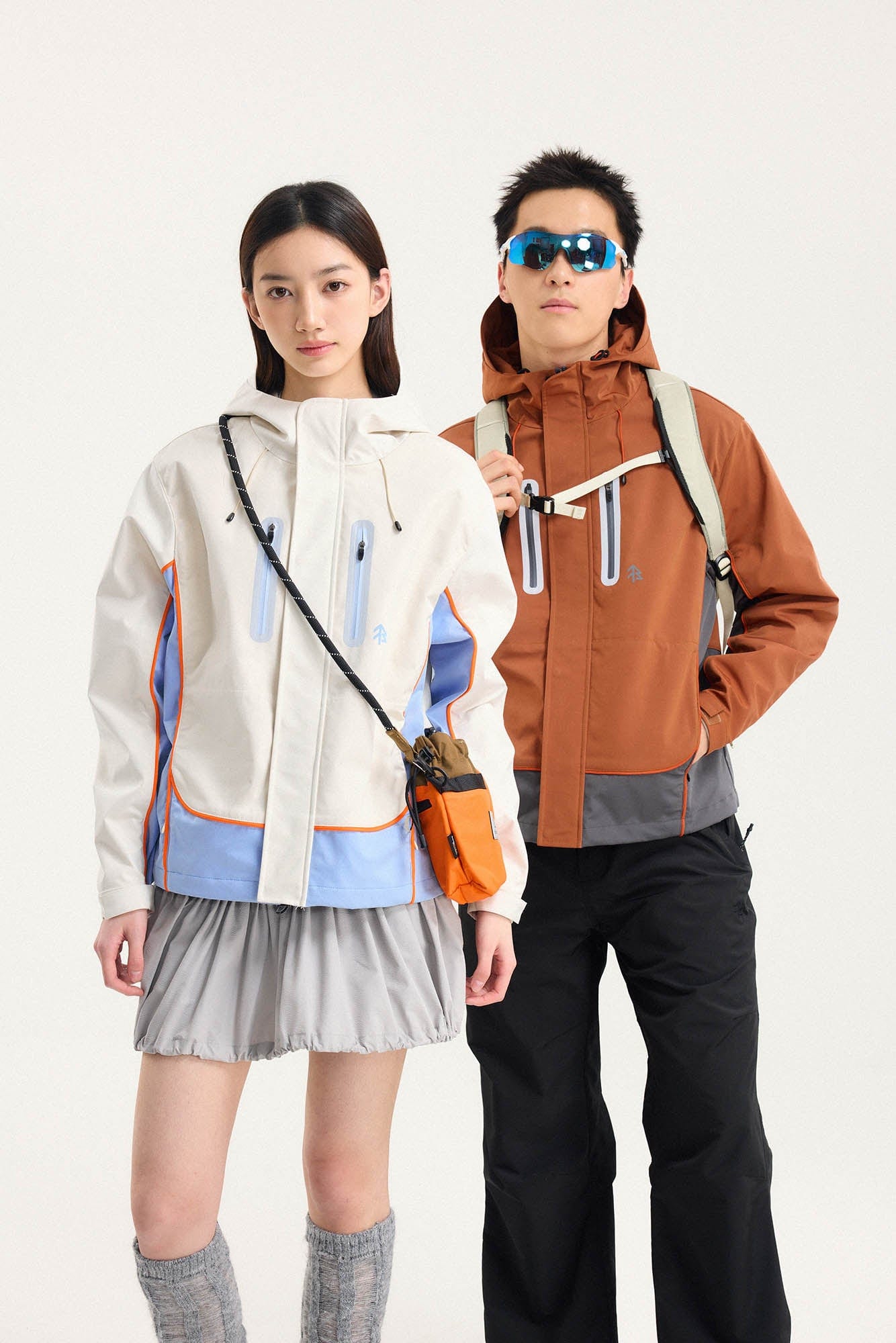 BONELESS Contrast Waterproof Utility Hooded Jacket
