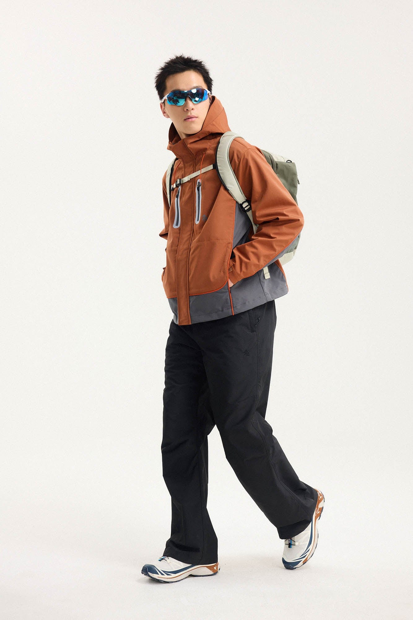BONELESS Contrast Waterproof Utility Hooded Jacket