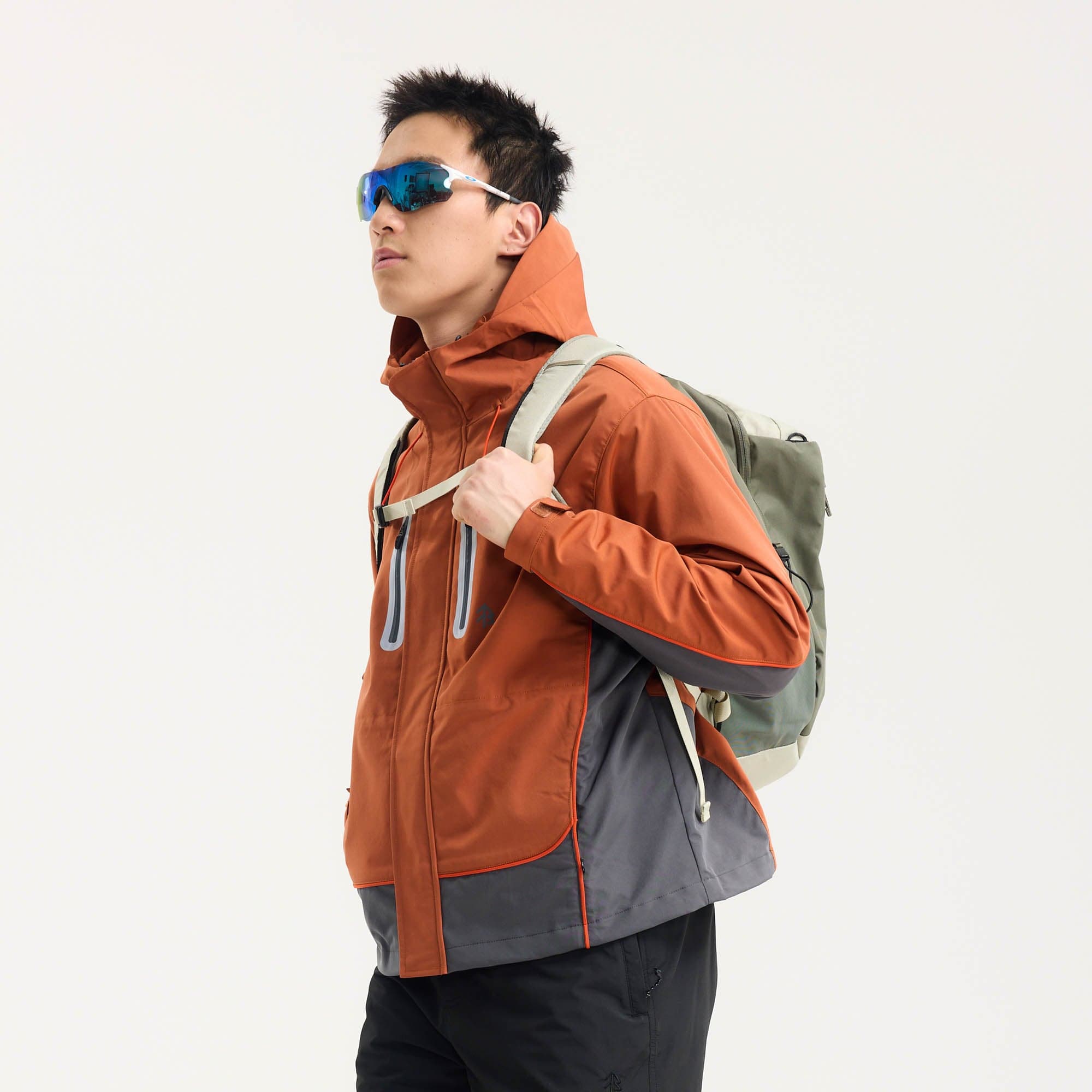 BONELESS Contrast Waterproof Utility Hooded Jacket