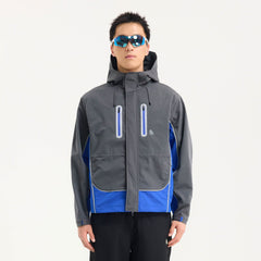 BONELESS Contrast Waterproof Utility Hooded Jacket