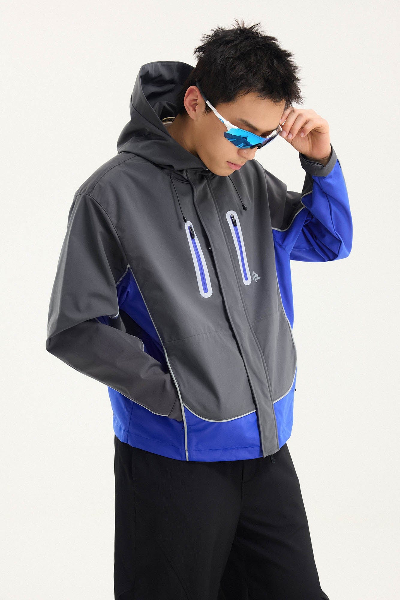 BONELESS Contrast Waterproof Utility Hooded Jacket