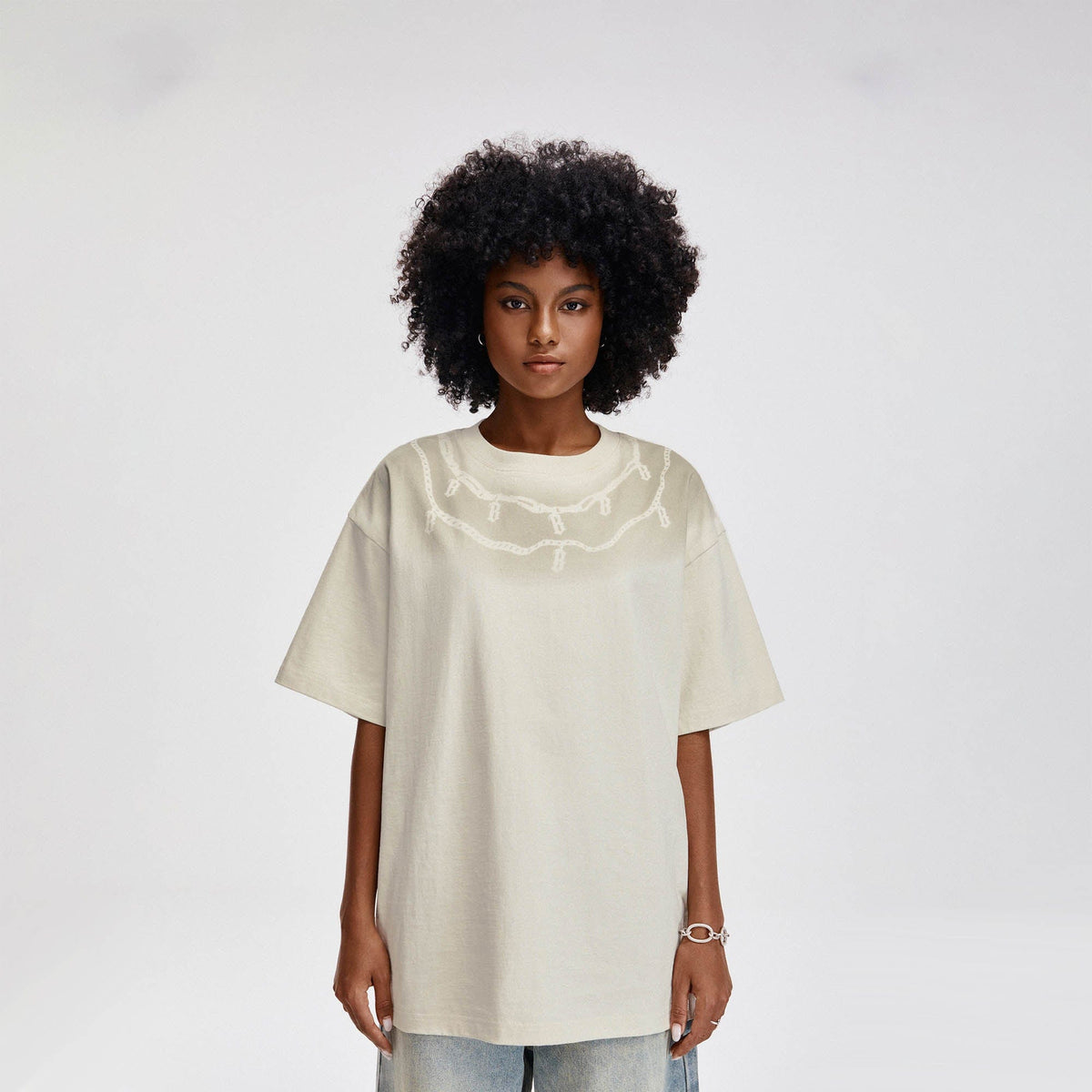 BONELESS Sprayed Chain T-Shirt