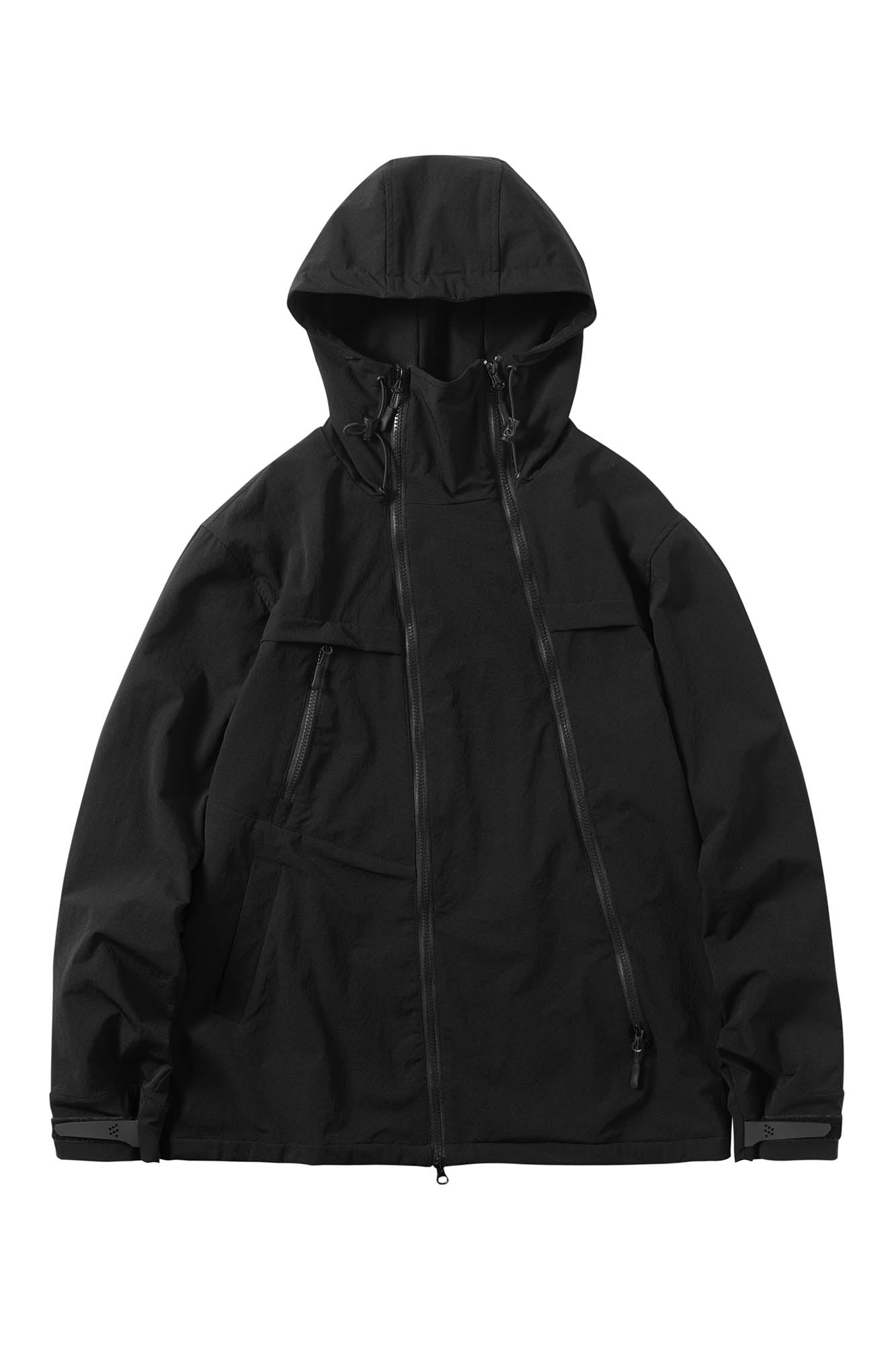 SILENSTORM Asymmetrical Multi-Zip Hooded Jacket