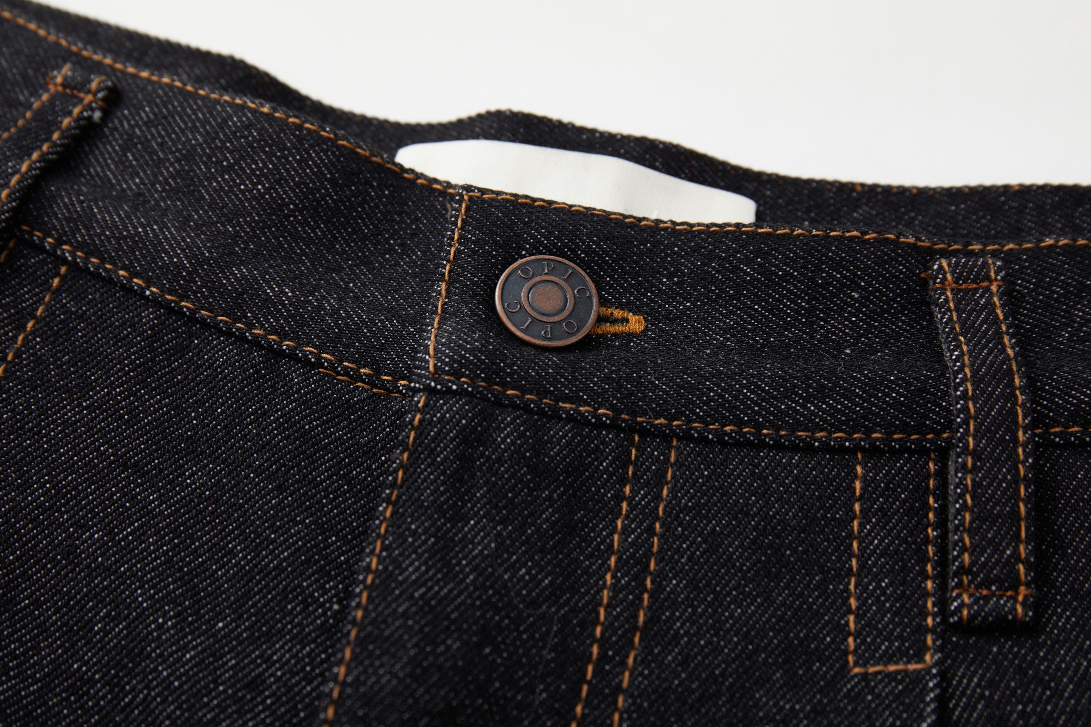 OPICLOTH Retro Washed Pleated Wide-Leg Jeans
