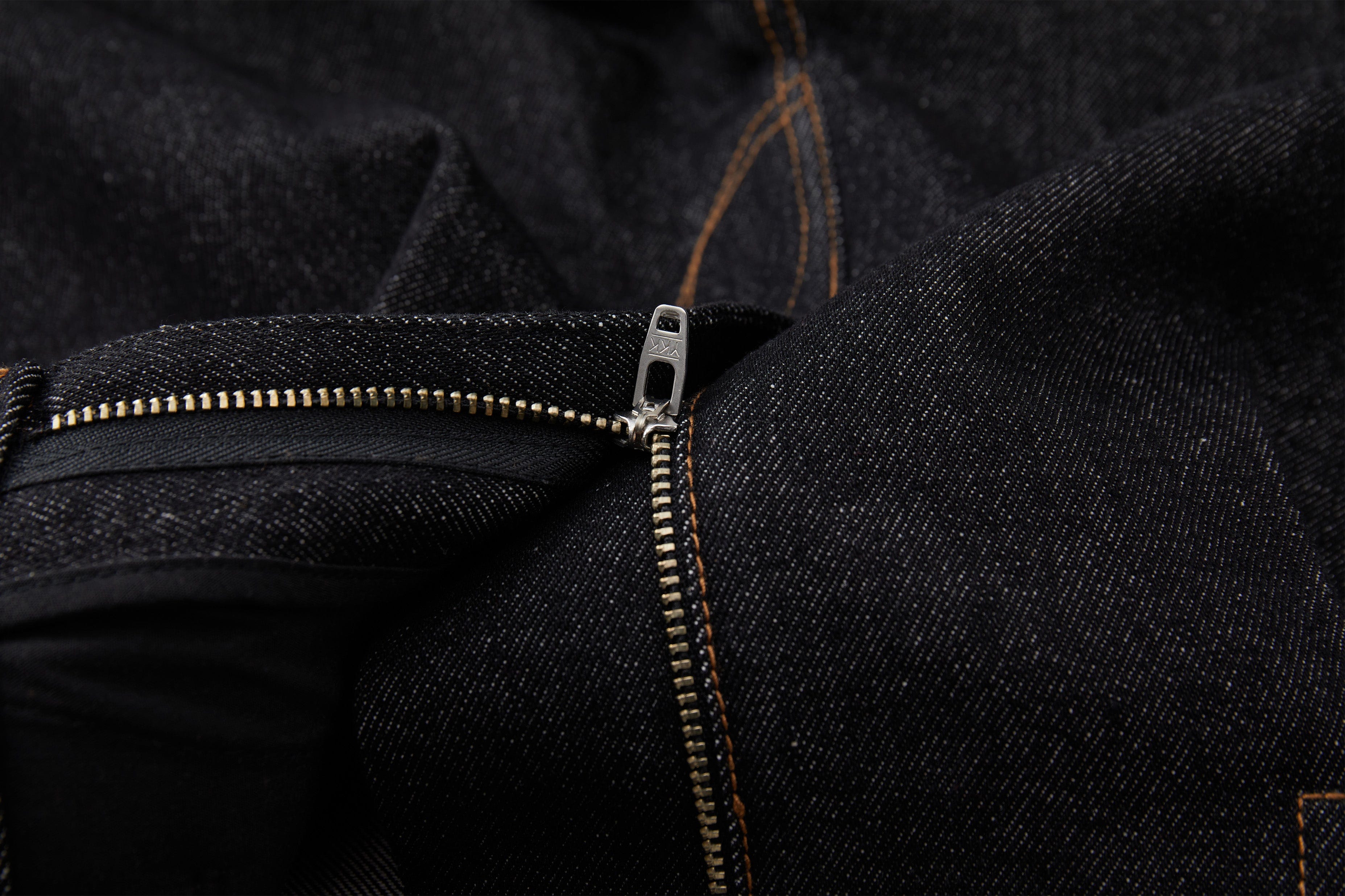 OPICLOTH Retro Washed Pleated Wide-Leg Jeans