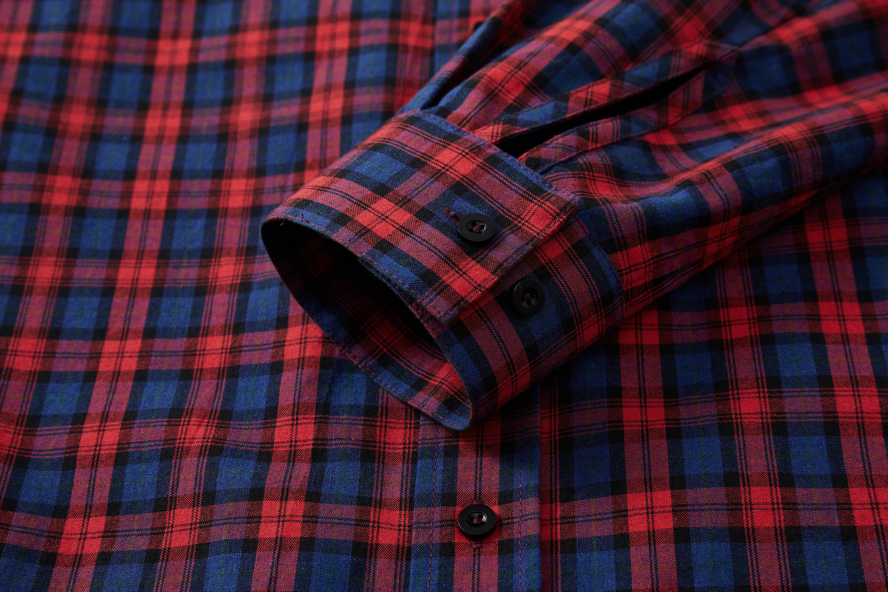 OPICLOTH Plaid Oversized Button-Up Shirt