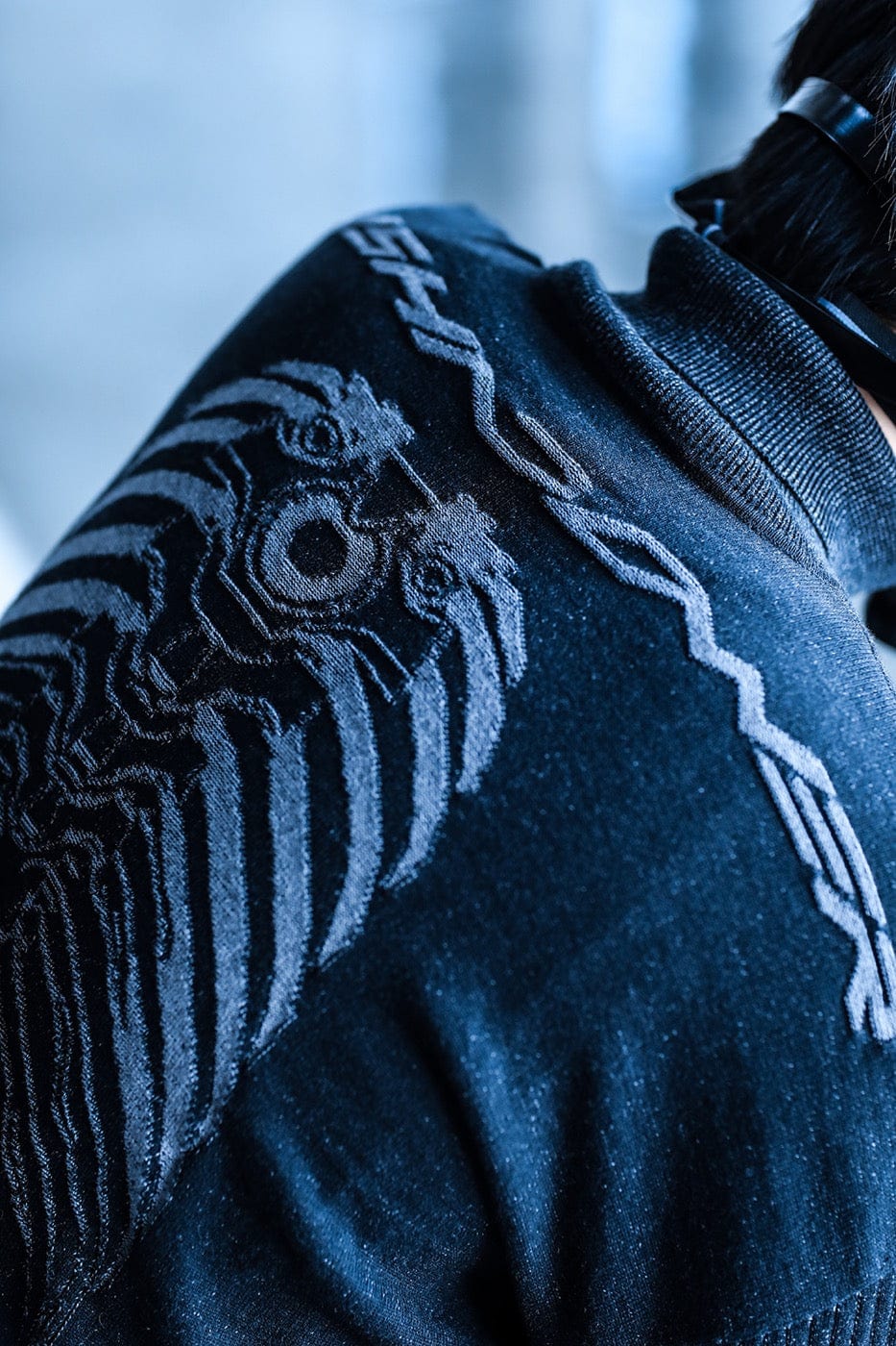 ENSHADOWER Mechanical Skeleton Turtleneck Sweater