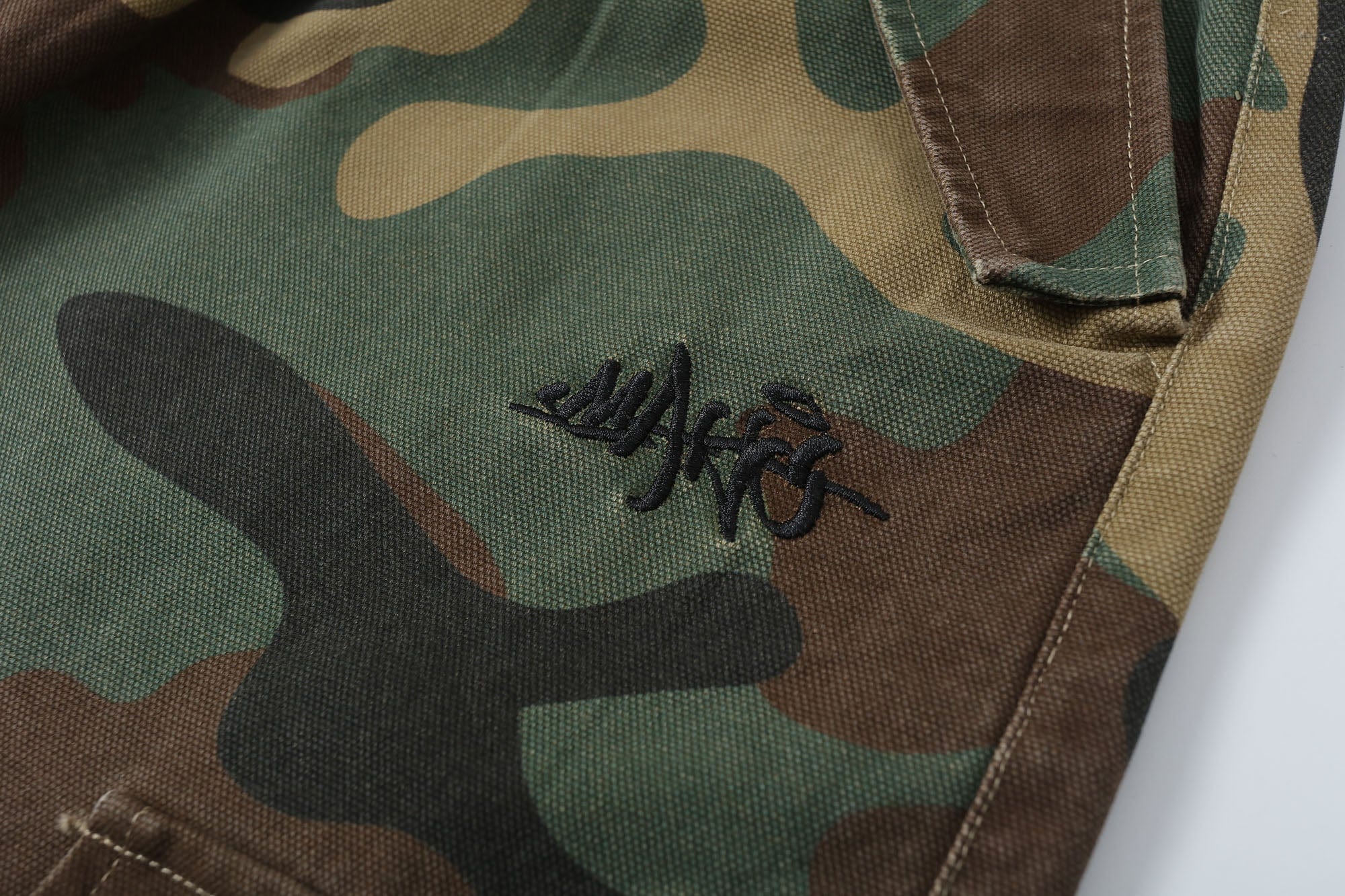 MAKEMORE Camo Drawstring Cargo Sweatpants