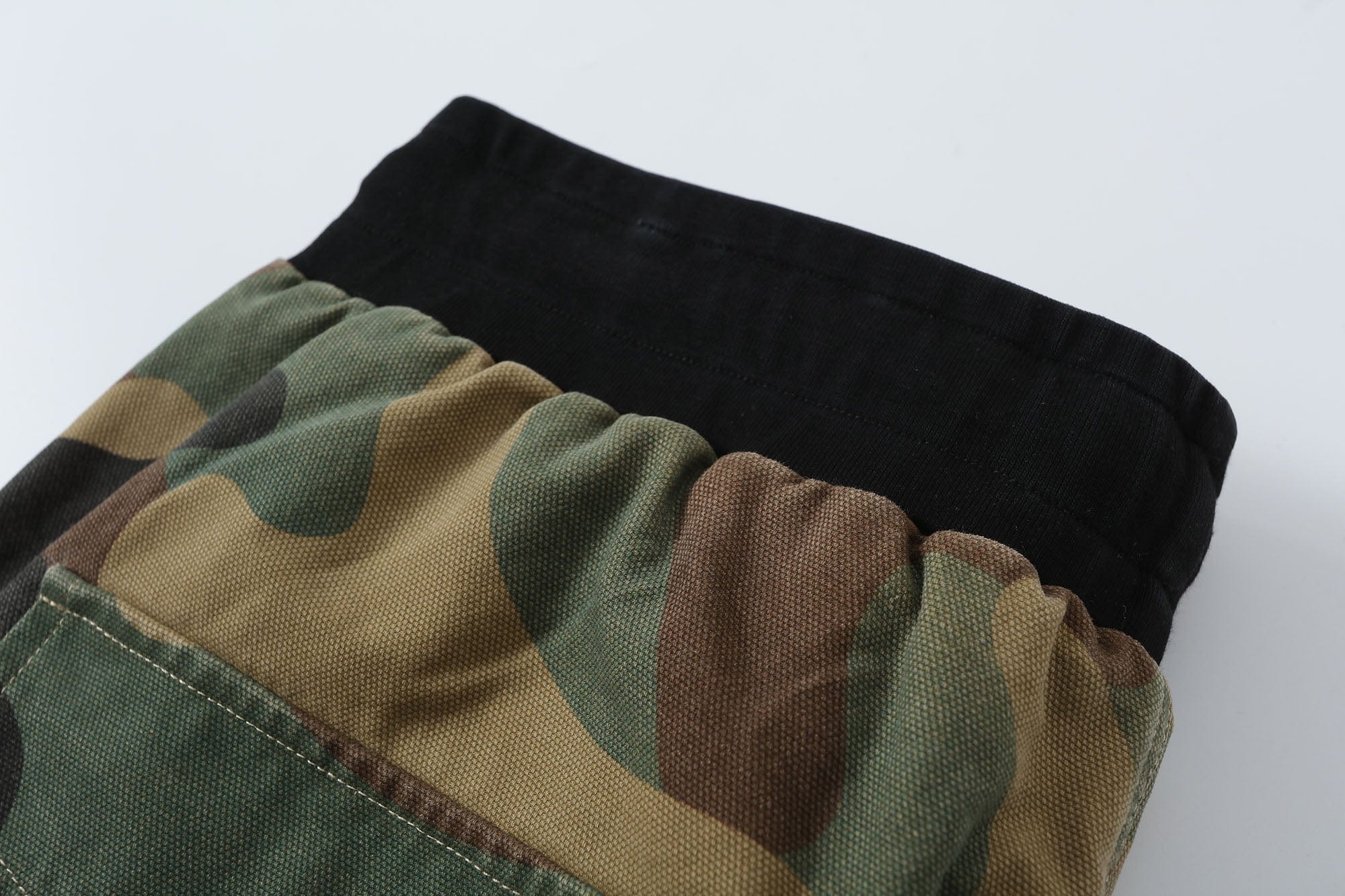 MAKEMORE Camo Drawstring Cargo Sweatpants