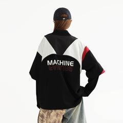 ERROR CODE ROBOT Button-Seam Contrast Detachable-Sleeve Tee
