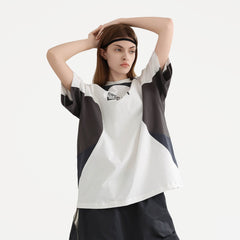 ERROR CODE ROBOT Arc Spliced Contrast T-Shirt