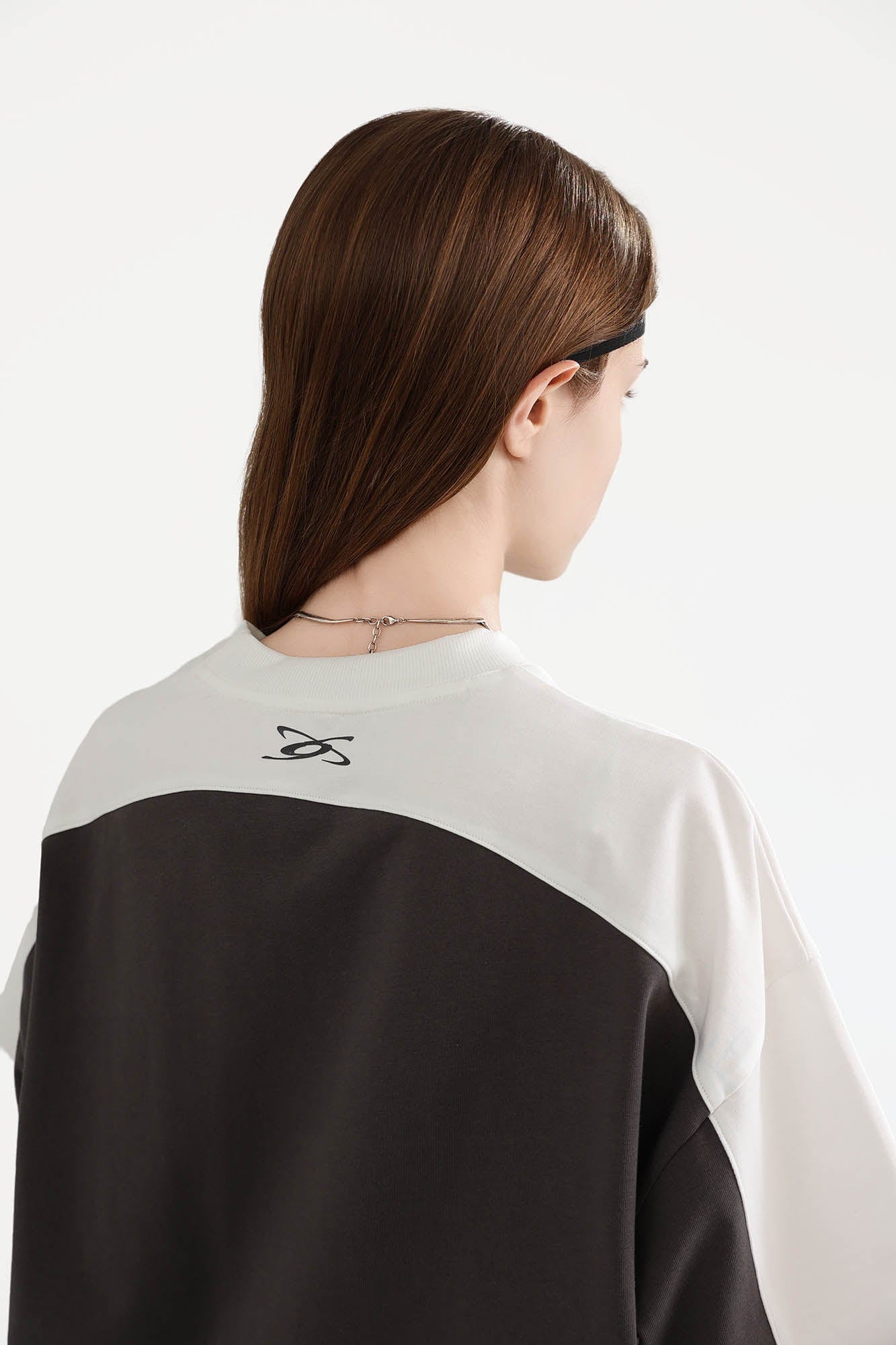 ERROR CODE ROBOT Arc Spliced Contrast T-Shirt
