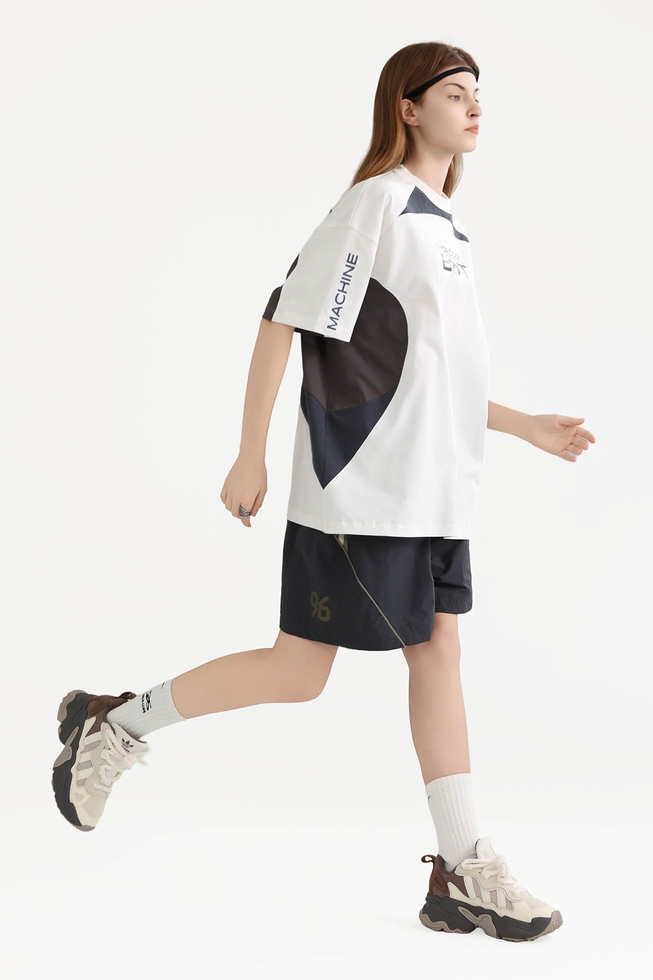 ERROR CODE ROBOT Arc Spliced Contrast T-Shirt
